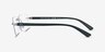 Armani Exchange AX1064 Matte Silver MetalEyeglass Frames from EyeBuyDirect, Side View