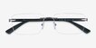 Armani Exchange AX1064 Matte Silver MetalEyeglass Frames from EyeBuyDirect, Closed View