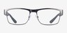 Armani Exchange AX1065 Matte Gunmetal MetalEyeglass Frames from EyeBuyDirect, Front View