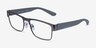 Armani Exchange AX1065 Matte Gunmetal MetalEyeglass Frames from EyeBuyDirect, Angle View