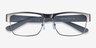 Armani Exchange AX1065 Matte Gunmetal MetalEyeglass Frames from EyeBuyDirect, Closed View
