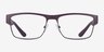 Armani Exchange AX1065 Matte Bordeaux MetalEyeglass Frames from EyeBuyDirect, Front View
