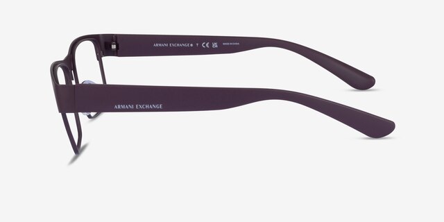 Armani Exchange AX1065 Matte Bordeaux MetalEyeglass Frames from EyeBuyDirect, Side View