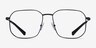 Armani Exchange AX1066 Matte Black MetalEyeglass Frames from EyeBuyDirect, Front View