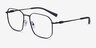 Armani Exchange AX1066 Matte Black MetalEyeglass Frames from EyeBuyDirect, Angle View
