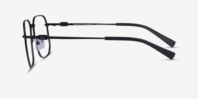 Armani Exchange AX1066 Matte Black MetalEyeglass Frames from EyeBuyDirect, Side View