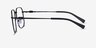 Armani Exchange AX1066 Matte Black MetalEyeglass Frames from EyeBuyDirect, Side View