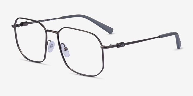 Armani Exchange AX1066 Matte Gunmetal MetalEyeglass Frames from EyeBuyDirect, Angle View