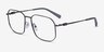Armani Exchange AX1066 Matte Gunmetal MetalEyeglass Frames from EyeBuyDirect, Angle View