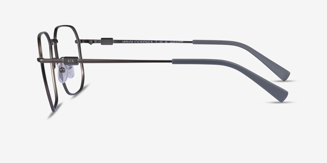 Armani Exchange AX1066 Matte Gunmetal MetalEyeglass Frames from EyeBuyDirect, Side View