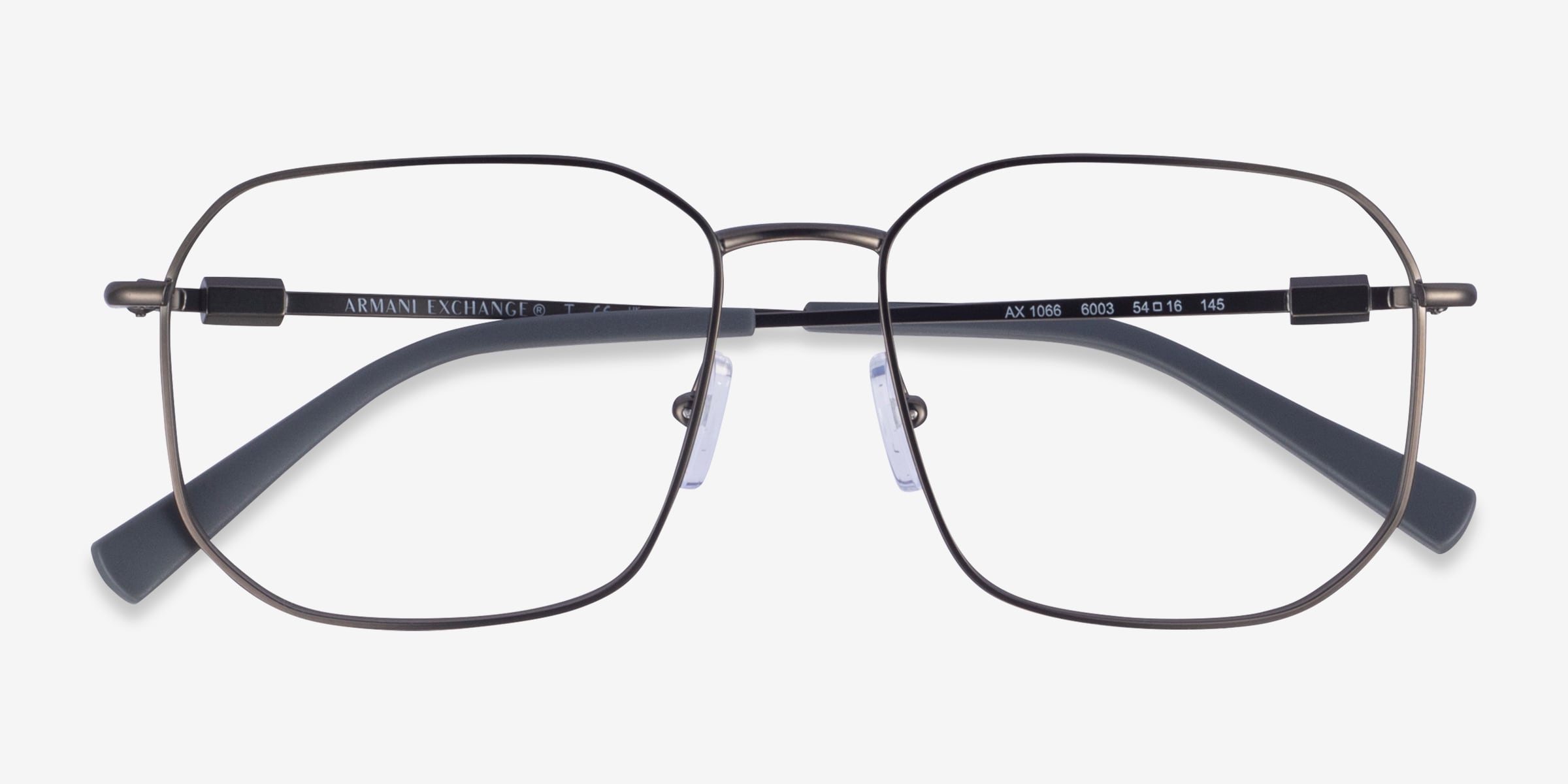 Armani Exchange AX1066 - Geometric Matte Black Frame Eyeglasses