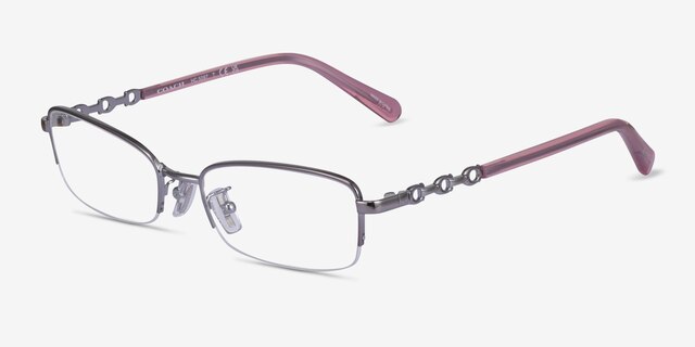 Coach HC5097 Gunmetal MetalEyeglass Frames from EyeBuyDirect, Angle View