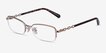 Coach HC5097 Light Gold MetalEyeglass Frames from EyeBuyDirect, Angle View