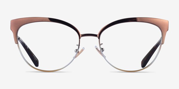 Coach HC5108 Shiny Brown Metal Eyeglass Frames