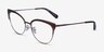 Coach HC5108 Shiny Brown MetalEyeglass Frames from EyeBuyDirect, Angle View