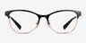 Coach HC5111 Gold Black MetalEyeglass Frames from EyeBuyDirect, Front View