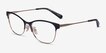 Coach HC5111 Gold Black MetalEyeglass Frames from EyeBuyDirect, Angle View