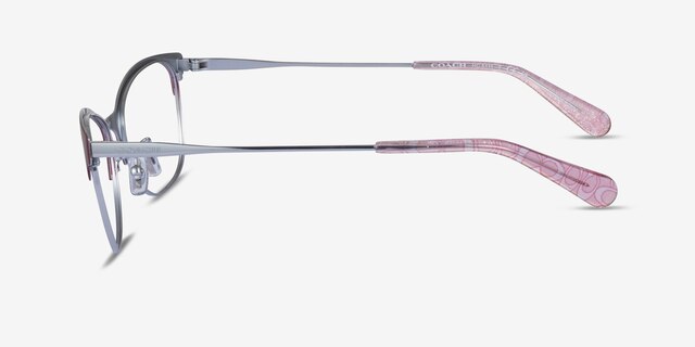 Coach HC5111 Burgundy Silver MetalEyeglass Frames from EyeBuyDirect, Side View