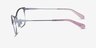 Coach HC5111 Burgundy Silver MetalEyeglass Frames from EyeBuyDirect, Side View