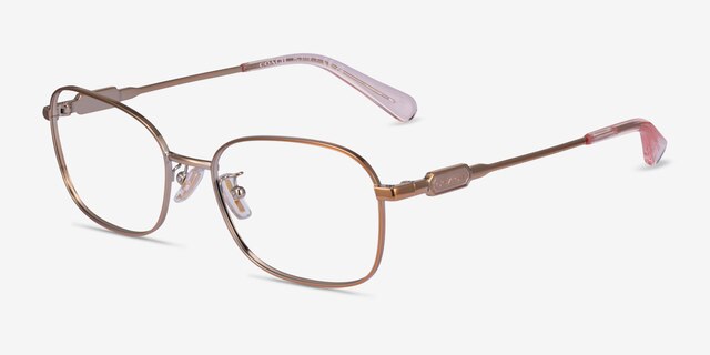 Coach HC5119 Rose Gold MetalEyeglass Frames from EyeBuyDirect, Angle View
