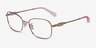Coach HC5119 Rose Gold MetalEyeglass Frames from EyeBuyDirect, Angle View