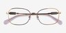 Coach HC5119 Rose Gold MetalEyeglass Frames from EyeBuyDirect, Closed View