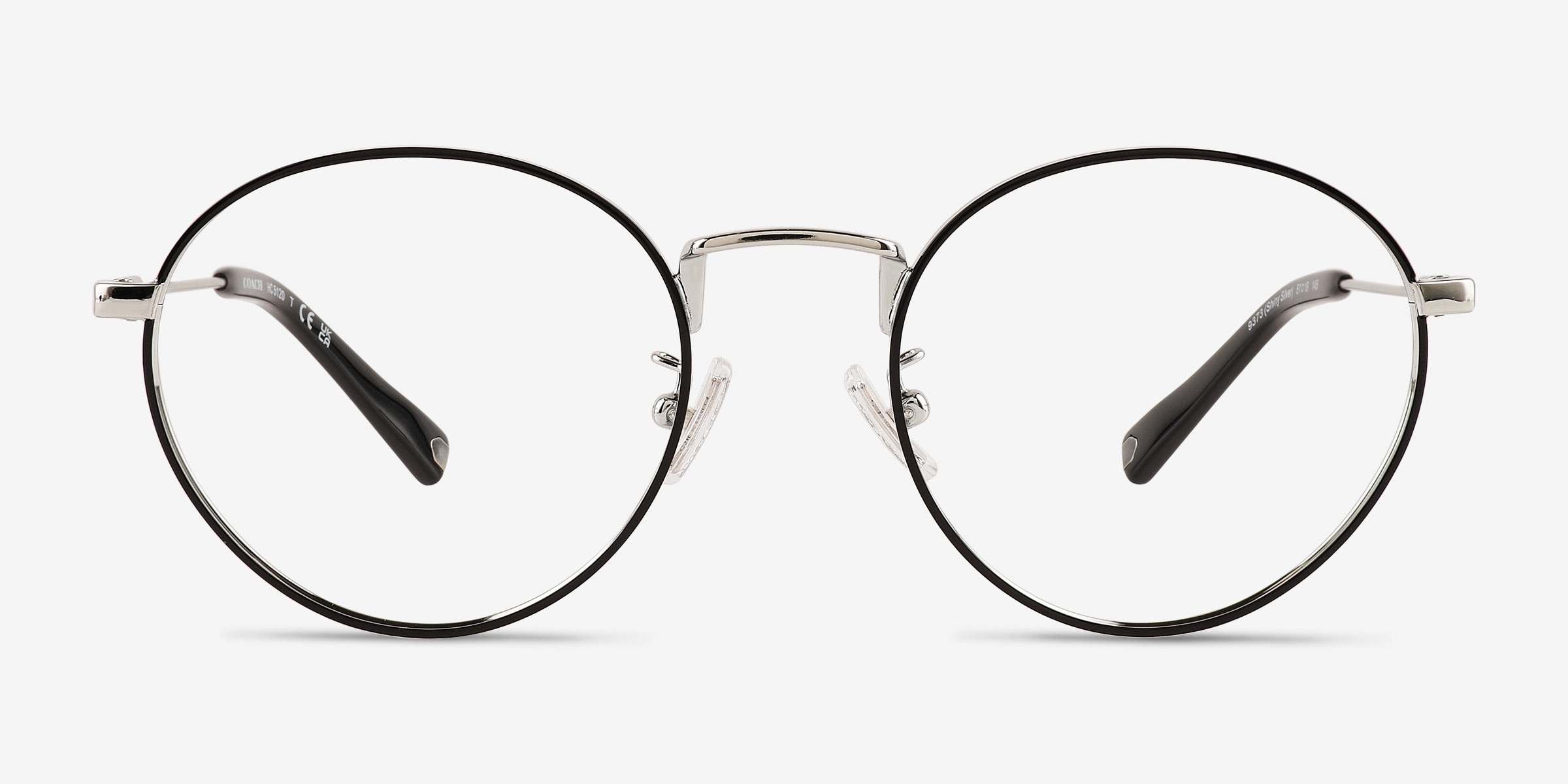 Coach HC5120 - Round Black Silver Frame Eyeglasses  display picture 3