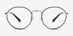 Coach HC5120 Black Silver MetalEyeglass Frames from EyeBuyDirect, Front View