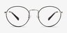 Coach HC5120 Black Silver MetalEyeglass Frames from EyeBuyDirect, Front View