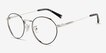 Coach HC5120 Black Silver MetalEyeglass Frames from EyeBuyDirect, Angle View