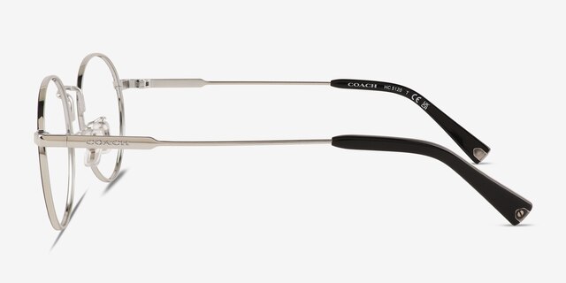 Coach HC5120 Black Silver MetalEyeglass Frames from EyeBuyDirect, Side View