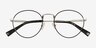 Coach HC5120 Black Silver MetalEyeglass Frames from EyeBuyDirect, Closed View