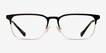 Coach HC5121 Matte Black Gold MetalEyeglass Frames from EyeBuyDirect, Front View