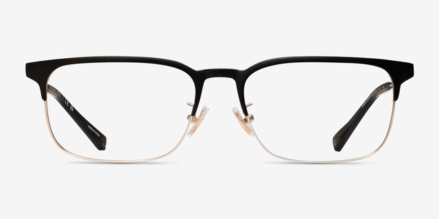 Coach HC5121 Matte Black Gold MetalEyeglass Frames from EyeBuyDirect, Front View