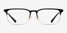 Coach HC5121 Matte Black Gold MetalEyeglass Frames from EyeBuyDirect, Front View