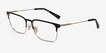 Coach HC5121 Matte Black Gold MetalEyeglass Frames from EyeBuyDirect, Angle View
