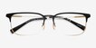 Coach HC5121 Matte Black Gold MetalEyeglass Frames from EyeBuyDirect, Closed View