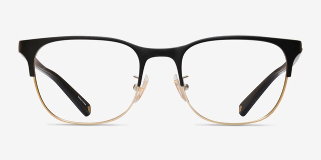 Coach HC5131 Black Gold MetalEyeglass Frames from EyeBuyDirect, Front View