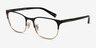 Coach HC5131 Black Gold MetalEyeglass Frames from EyeBuyDirect, Angle View