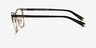 Coach HC5131 Black Gold MetalEyeglass Frames from EyeBuyDirect, Side View