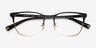 Coach HC5131 Black Gold MetalEyeglass Frames from EyeBuyDirect, Closed View