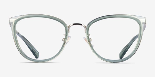 Coach HC5146 Transparent Green Gold Metal Eyeglass Frames
