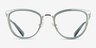 Coach HC5146 Transparent Green Gold MetalEyeglass Frames from EyeBuyDirect, Front View