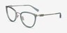 Coach HC5146 Transparent Green Gold MetalEyeglass Frames from EyeBuyDirect, Angle View