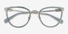 Coach HC5146 Transparent Green Gold MetalEyeglass Frames from EyeBuyDirect, Closed View
