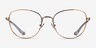 Coach HC5137 Shiny Rose Gold MetalEyeglass Frames from EyeBuyDirect, Front View
