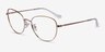 Coach HC5137 Shiny Rose Gold MetalEyeglass Frames from EyeBuyDirect, Angle View