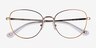 Coach HC5137 Shiny Rose Gold MetalEyeglass Frames from EyeBuyDirect, Closed View