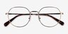Coach HC5141 Shiny Light Gold MetalEyeglass Frames from EyeBuyDirect, Closed View