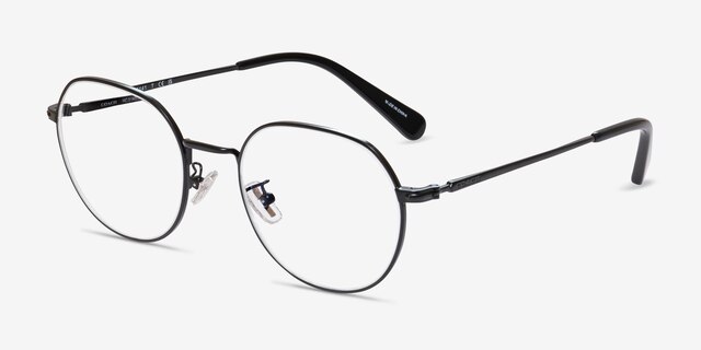 Coach HC5141 Black MetalEyeglass Frames from EyeBuyDirect, Angle View